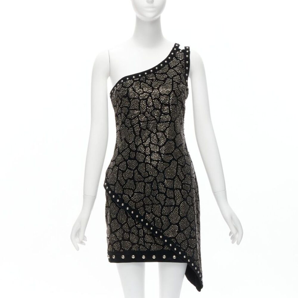Balmain 2017 Velvet Embellished Dress